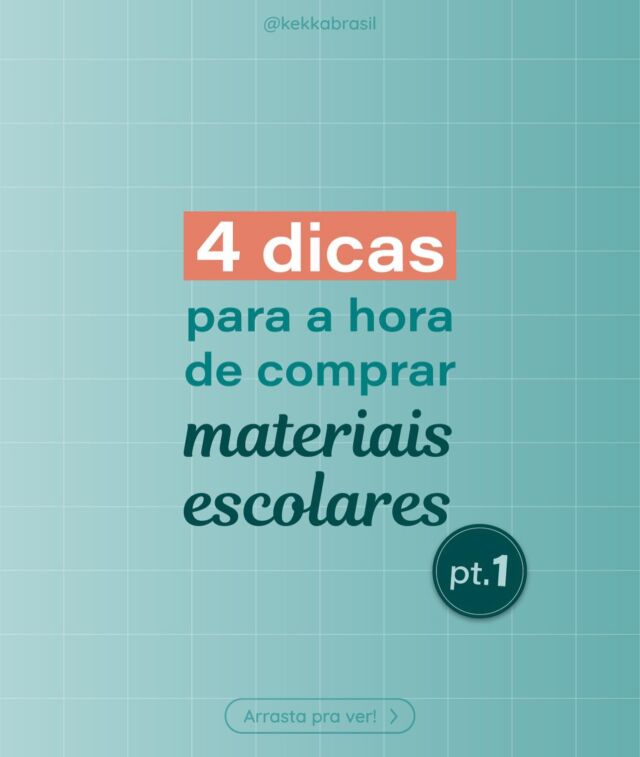 Material escolar é uma conta cara e exige planejamento.

Com foco no seu bem-estar financeiro, planejamento e escolhas financeiras inteligentes, você pode conseguir uma economia que já vai te ajudar a pagar outras contas extras desse início de ano ou mesmo acelerar o alcance de uma outra meta. 

Arrasta para o lado para conferir essas 4 dicas e fique ligado que segunda-feira voltamos com mais dicas sobre esse tema. Combinado?😉

#kekka #dicas #financas #financeiro #educacaofinanceira #bemestarfinanceiro #contabilidade #economia #materialescolar
